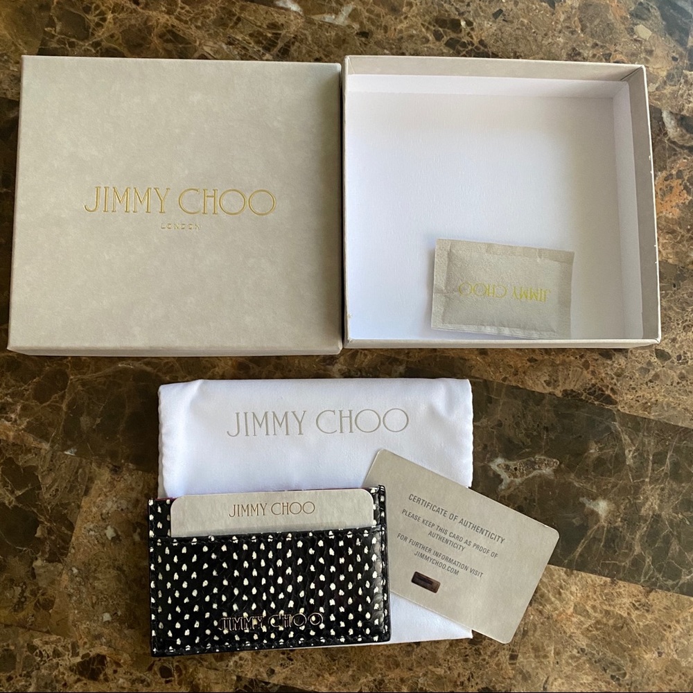 Brand new! Jimmy Choo spotted snake card holder - Picture 2 of 4
